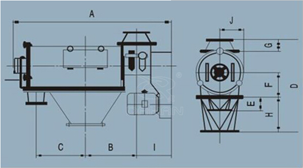 氣流篩分機型號結構圖