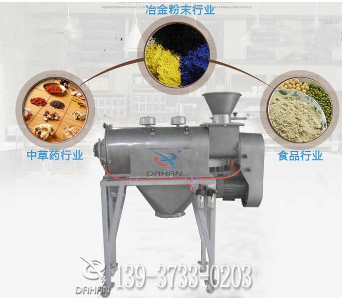 不堵網氣流篩分機應用