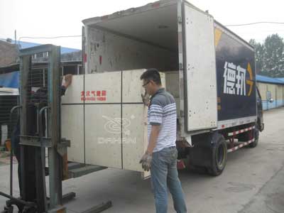 臥式氣流篩分機發貨現場